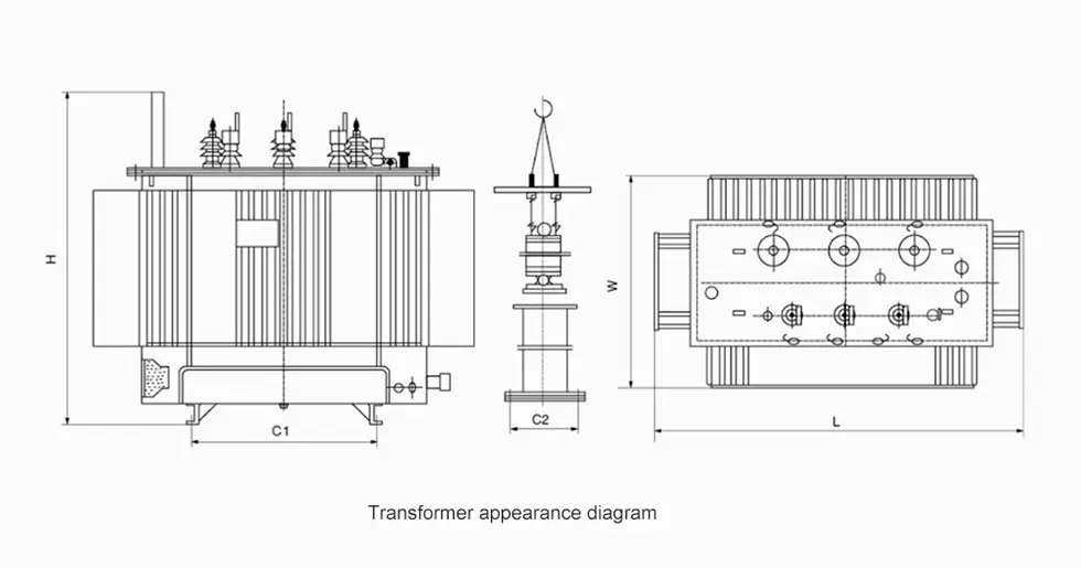 20kv Oil Immersed Type Electrical Transformer